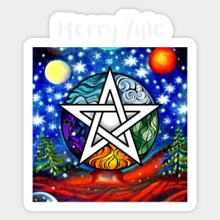 Merry Yule Sticker